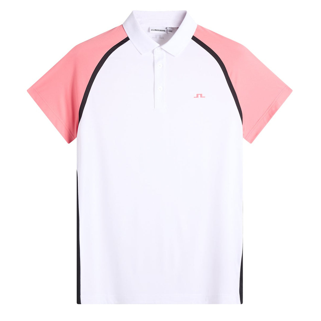 J.Lindeberg Men's Bruce Polo - FLAMINGO PLUME