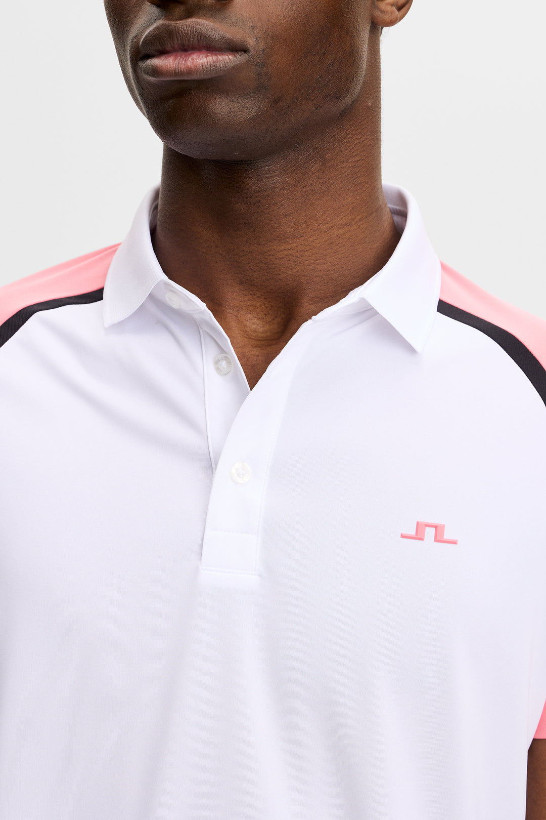 J.Lindeberg Men's Bruce Polo - FLAMINGO PLUME