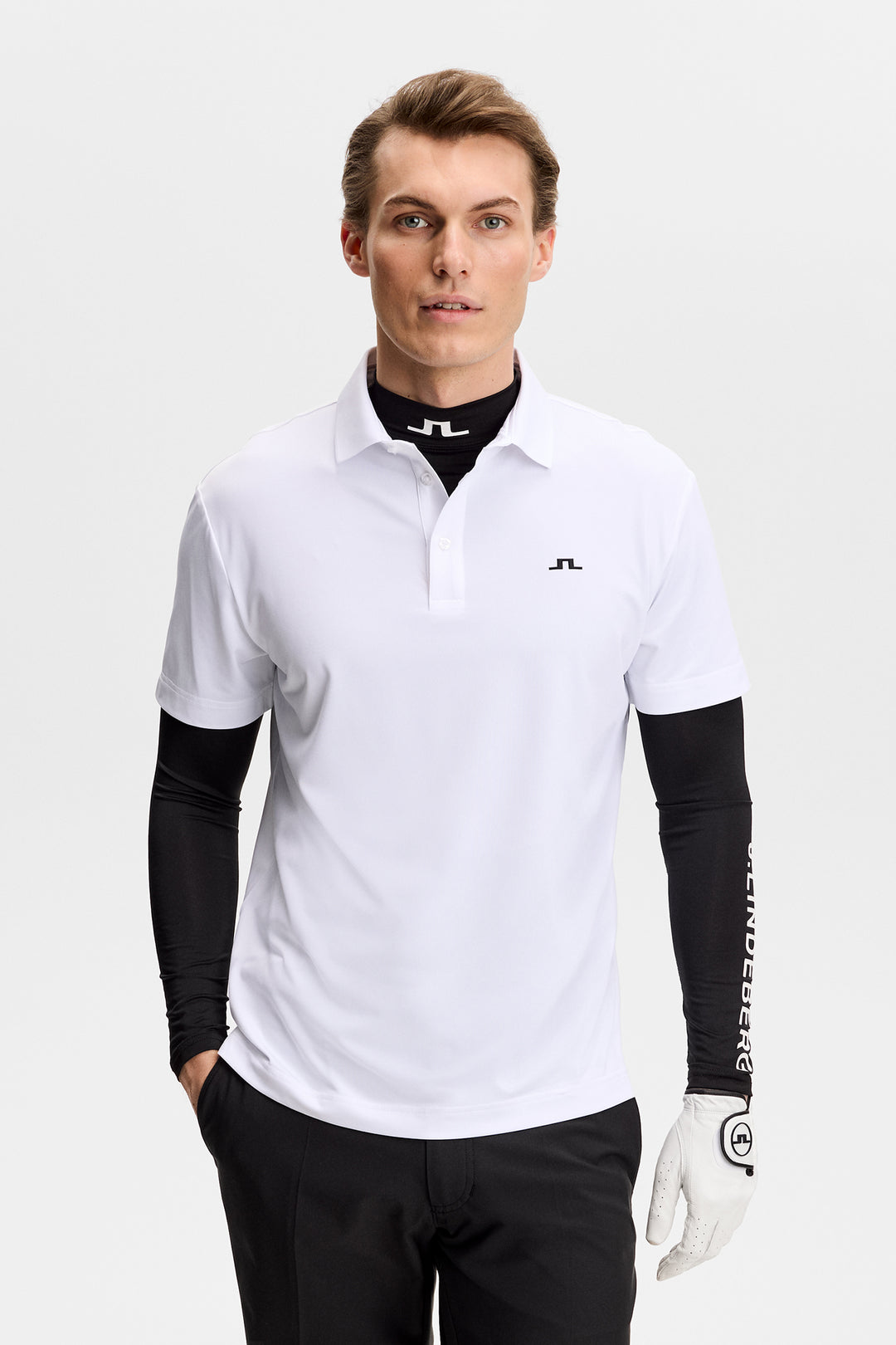 J.Lindeberg Men's Bridge Polo - WHITE
