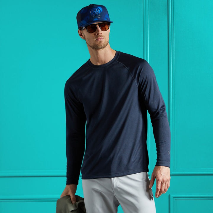 G/FORE MENS THE LINKS HONEYCOMB BASE LAYER - TWILIGHT