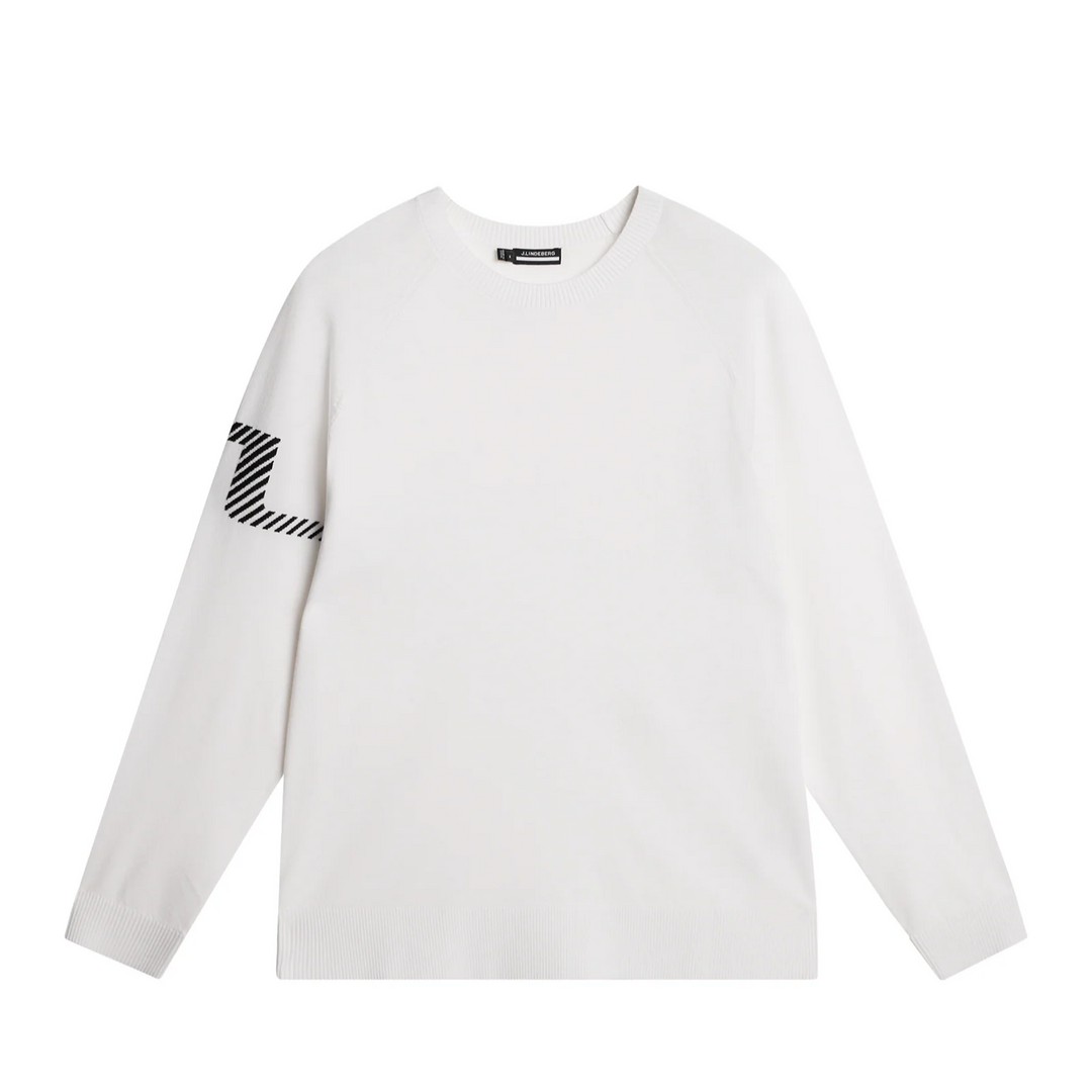J.Lindeberg Men's Heath Knitted Sweater - WHITE