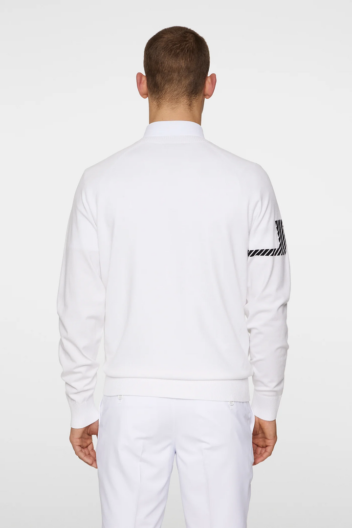 J.Lindeberg Men's Heath Knitted Sweater - WHITE