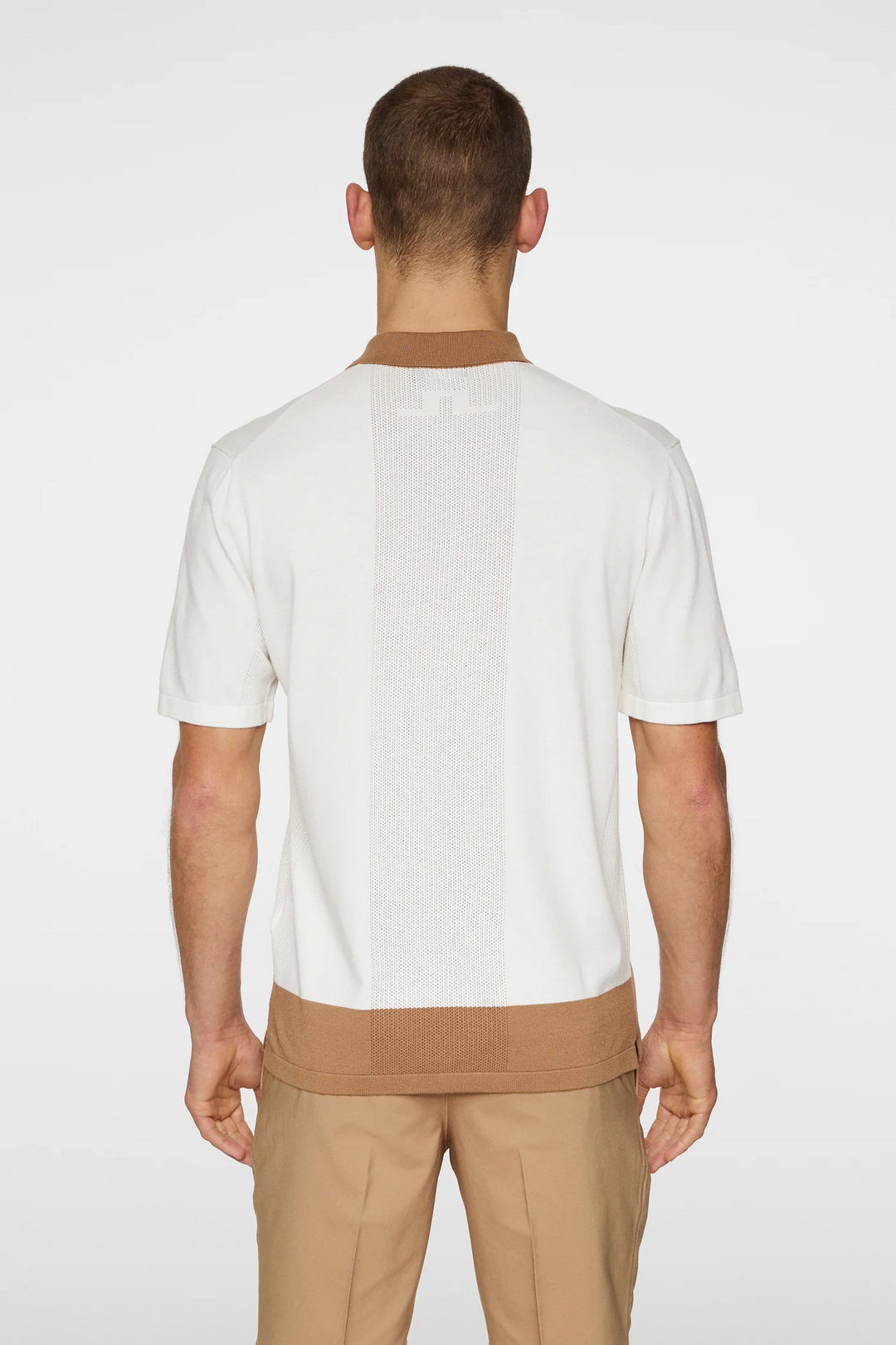 J.Lindeberg Men's Rue Knitted Polo - WHITE