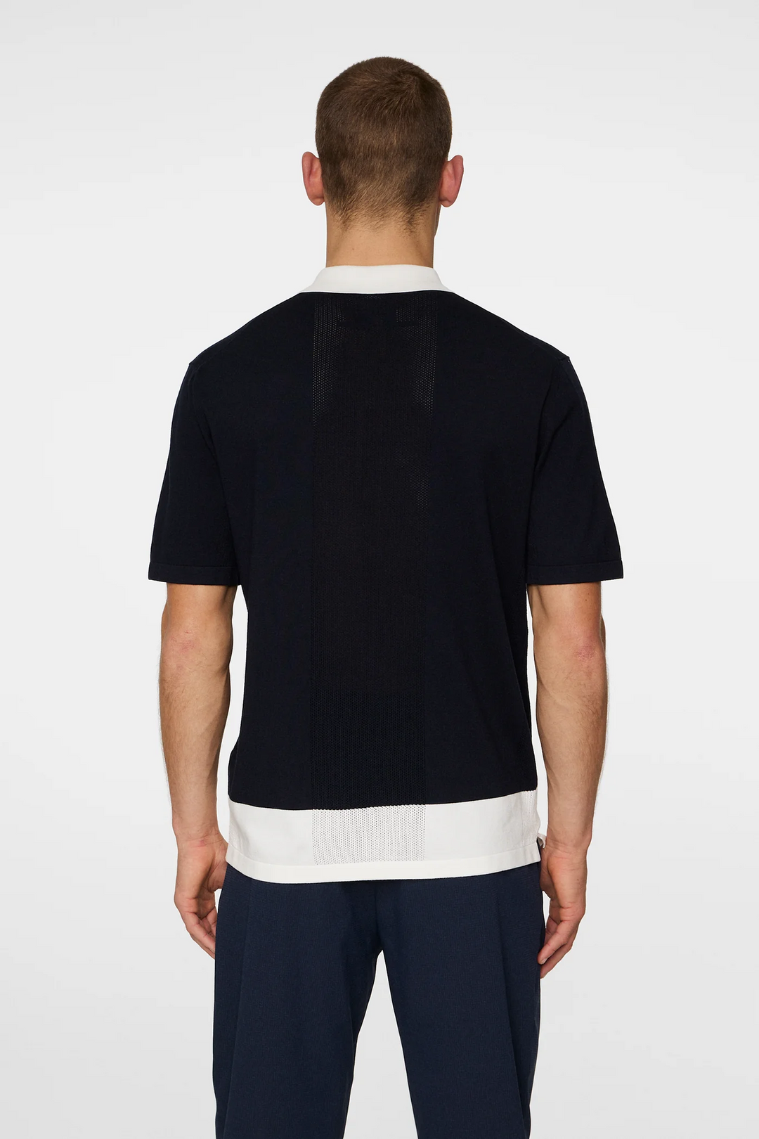 J.Lindeberg Men's Rue Knitted Polo - JL NAVY