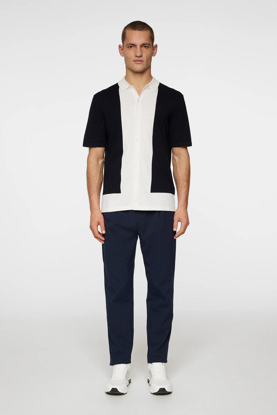J.Lindeberg Men's Rue Knitted Polo - JL NAVY