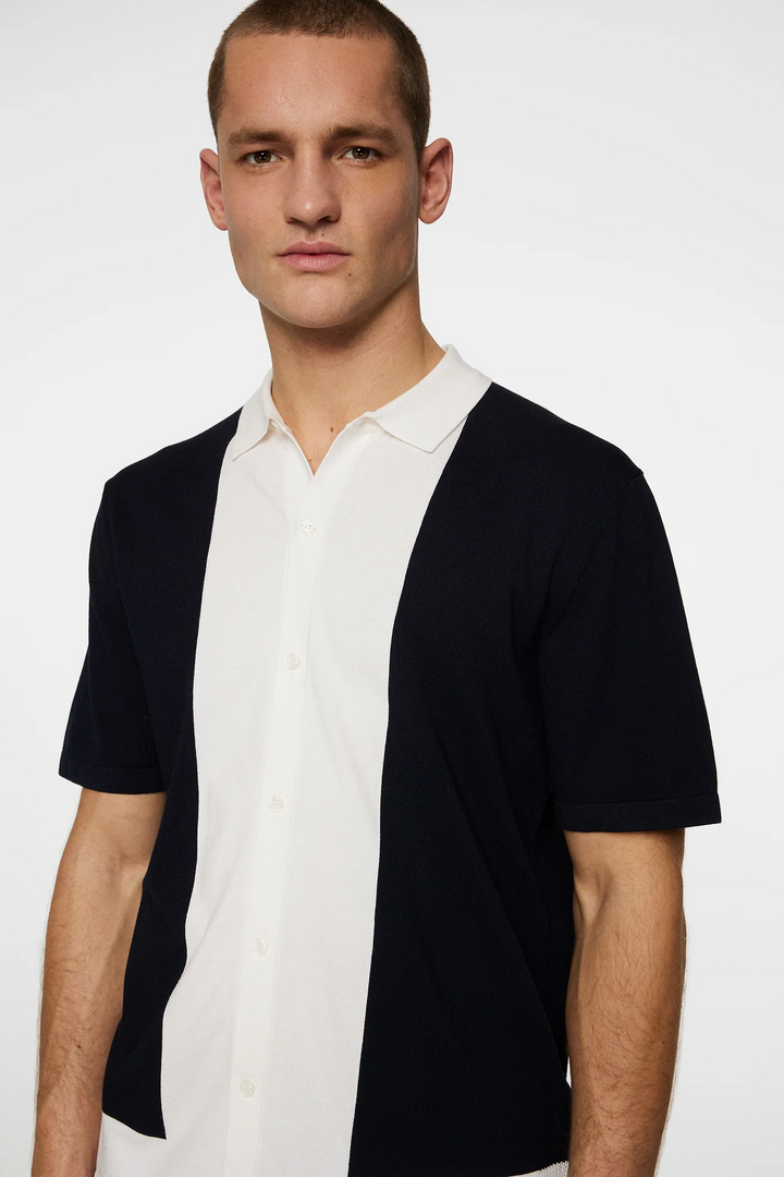 J.Lindeberg Men's Rue Knitted Polo - JL NAVY