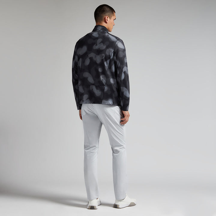 G/FORE MENS BRUSHED BACK TECH QUARTER ZIP PULLOVER - ONYX BLUR CAMO