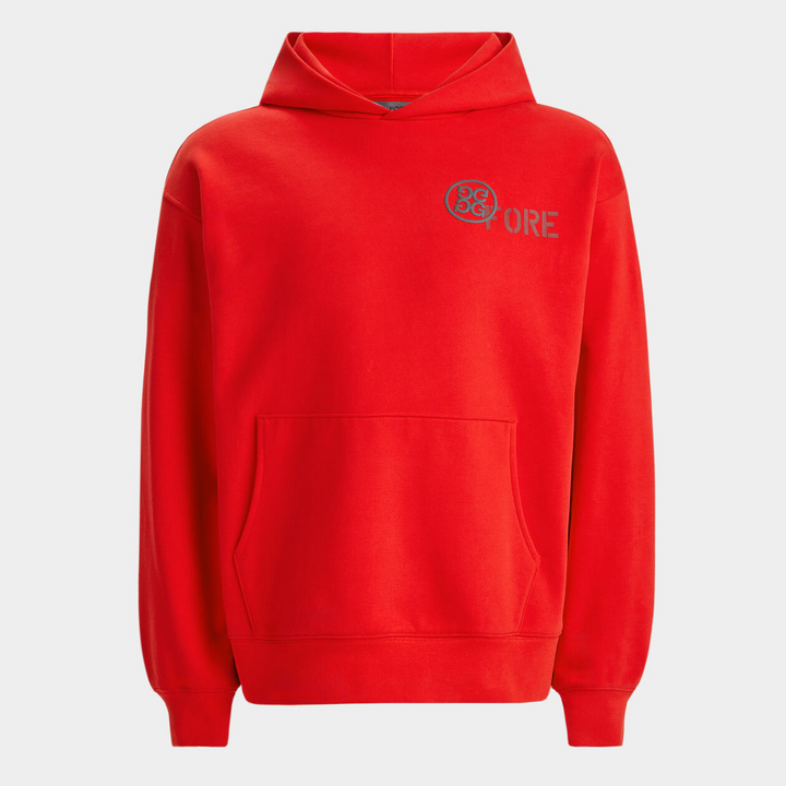 G/FORE MENS OVERSIZED FRENCH TERRY HOODIE - LAVA