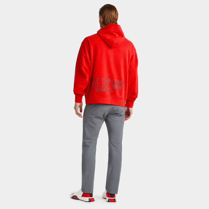 G/FORE MENS OVERSIZED FRENCH TERRY HOODIE - LAVA