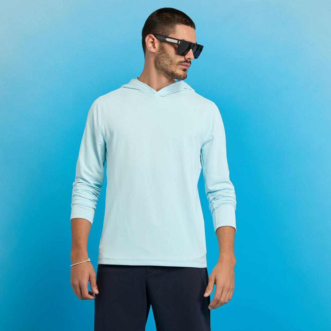 G/FORE MEN'S BRUSHED BACK TECH HOODIE - DAYBREAK
