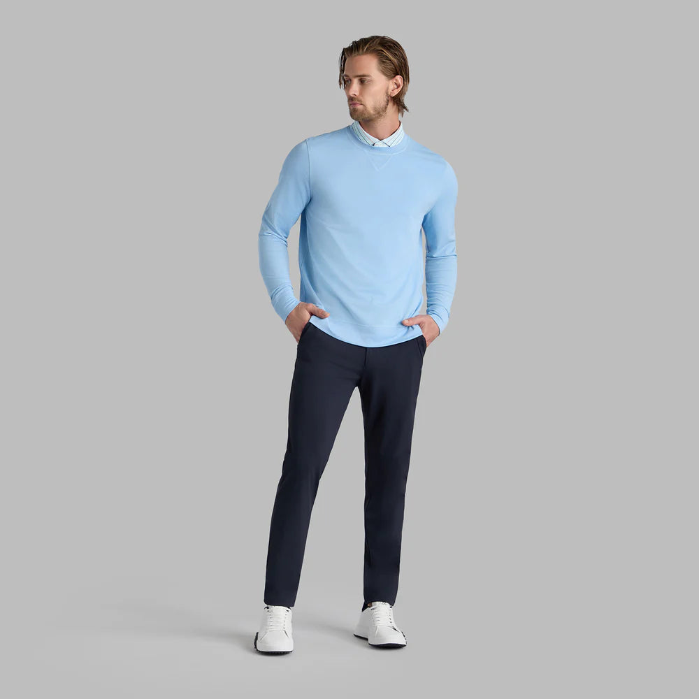 G/FORE MEN'S PERFORMANCE PIQUÉ CREWNECK LAYER - BAJA