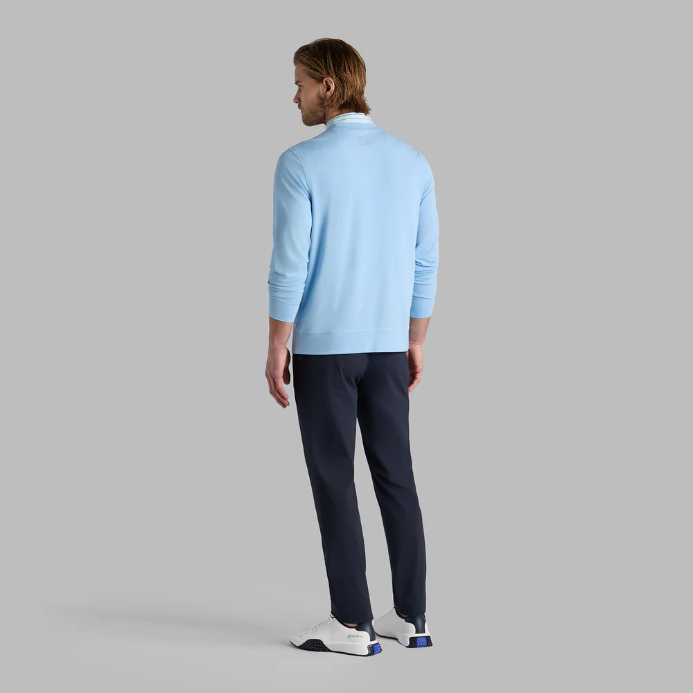 G/FORE MEN'S PERFORMANCE PIQUÉ CREWNECK LAYER - BAJA