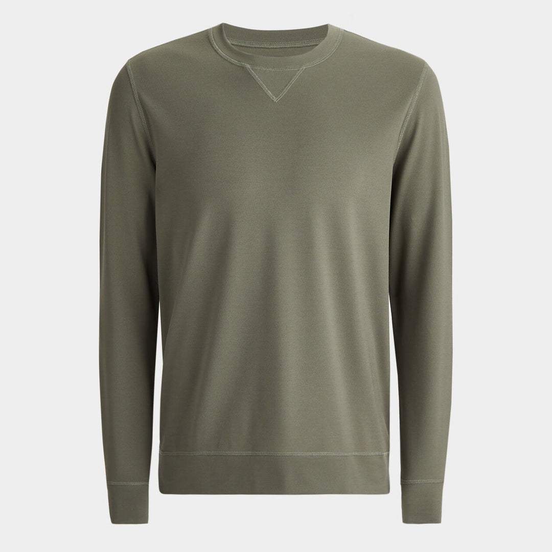 G/FORE MENS PERFORMANCE PIQUÉ CREWNECK LAYER - ISLE