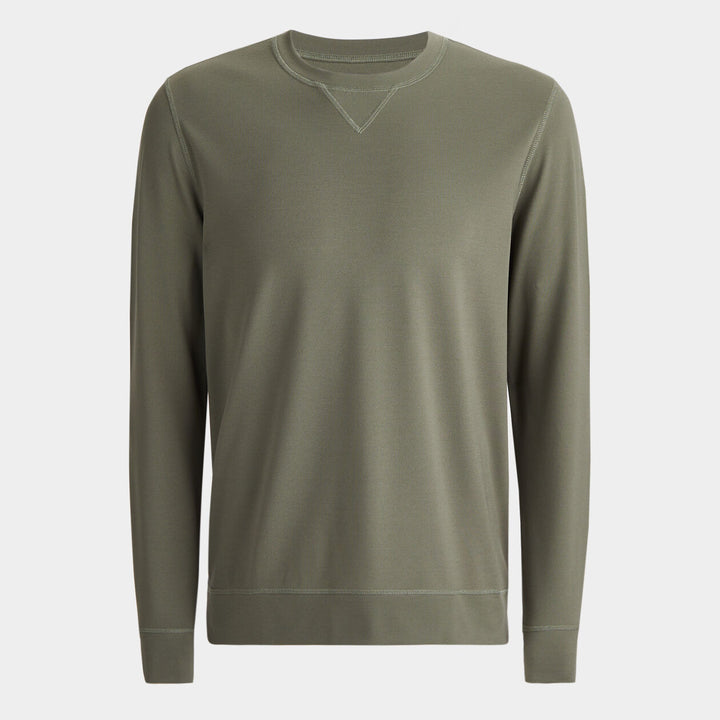 G/FORE MENS PERFORMANCE PIQUÉ CREWNECK LAYER - ISLE