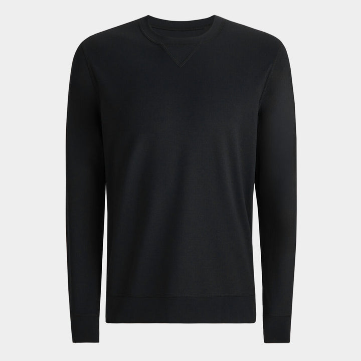 G/FORE MENS PERFORMANCE PIQUÉ CREWNECK LAYER - ONYX