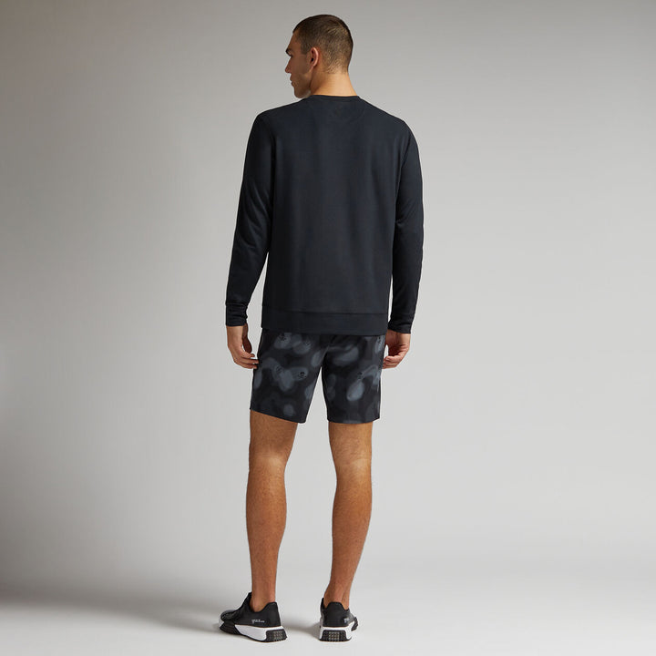 G/FORE MENS PERFORMANCE PIQUÉ CREWNECK LAYER - ONYX