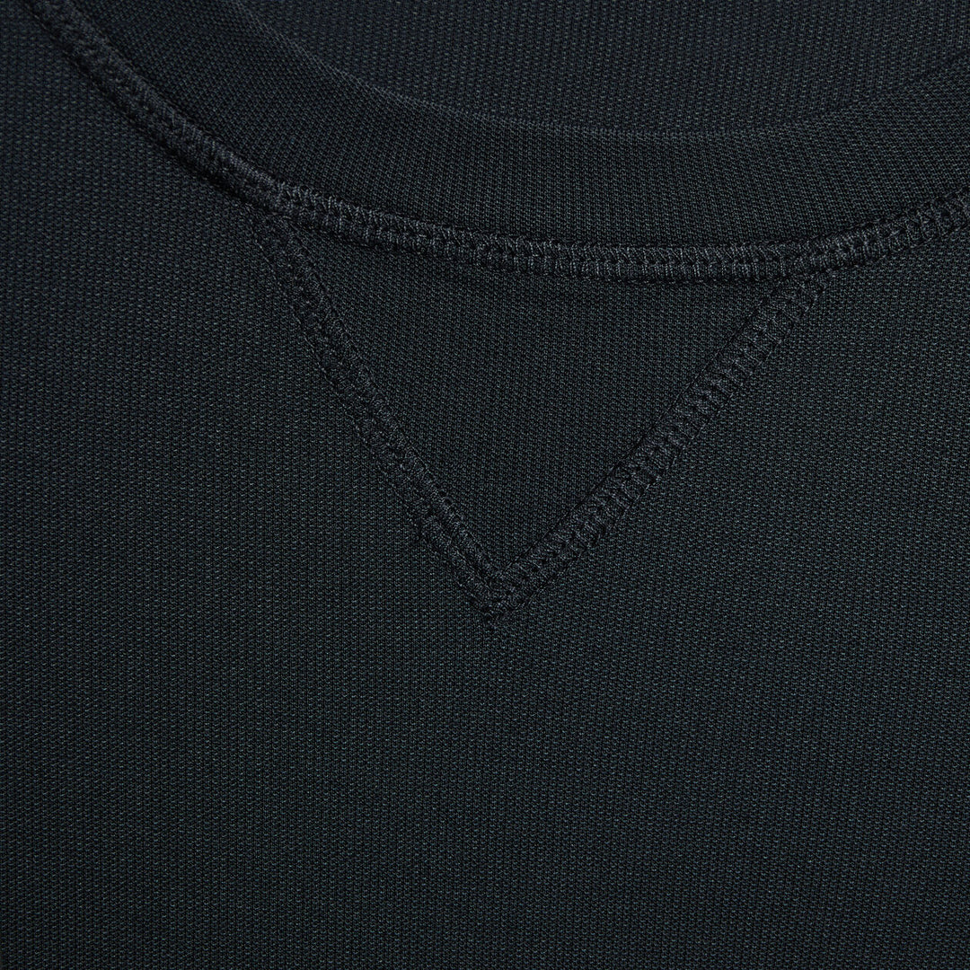 G/FORE MENS PERFORMANCE PIQUÉ CREWNECK LAYER - ONYX