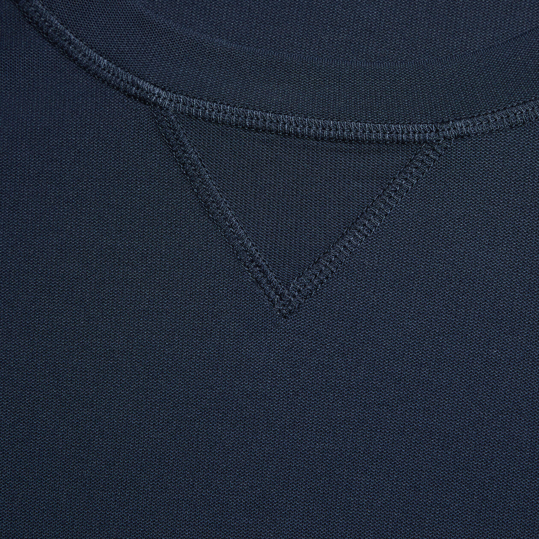 G/FORE MENS PERFORMANCE PIQUÉ CREWNECK LAYER - TWILIGHT