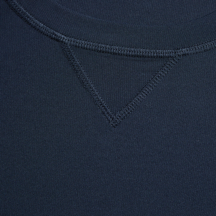 G/FORE MENS PERFORMANCE PIQUÉ CREWNECK LAYER - TWILIGHT