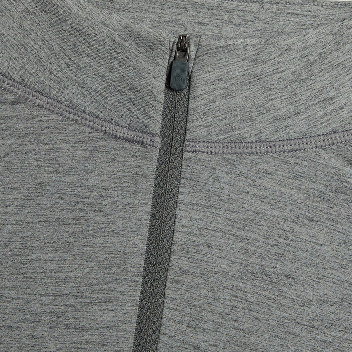G/FORE MEN'S TECH MÉLANGE RAGLAN QUARTER ZIP PULLOVER - CHARCOAL MELANGE