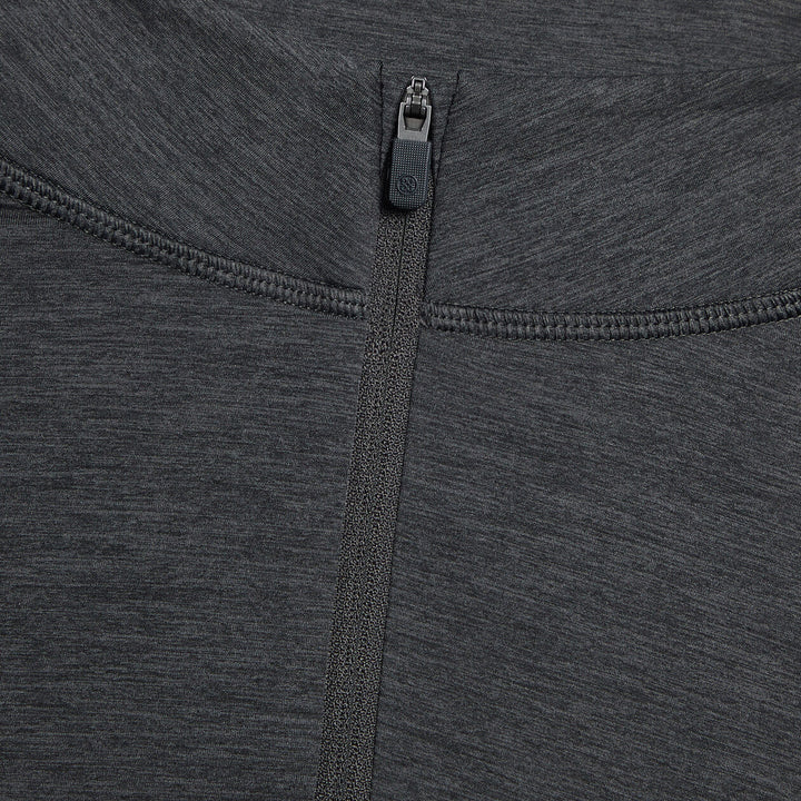G/FORE MENS TECH MÉLANGE RAGLAN QUARTER ZIP PULLOVER - DARK CHARCOAL HEATHER