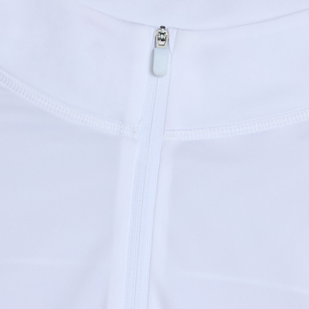 G/FORE MEN'S TECH MÉLANGE RAGLAN QUARTER ZIP PULLOVER - SNOW