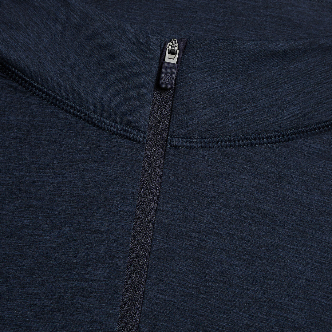 G/FORE MENS TECH MÉLANGE RAGLAN QUARTER ZIP PULLOVER - TWILIGHT