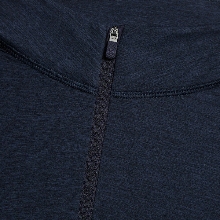 G/FORE MENS TECH MÉLANGE RAGLAN QUARTER ZIP PULLOVER - TWILIGHT