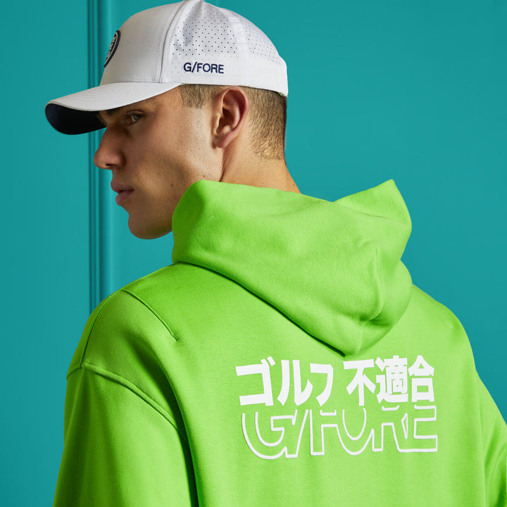 G/FORE MENS OVERSIZED FRENCH TERRY HOODIE - GECKO