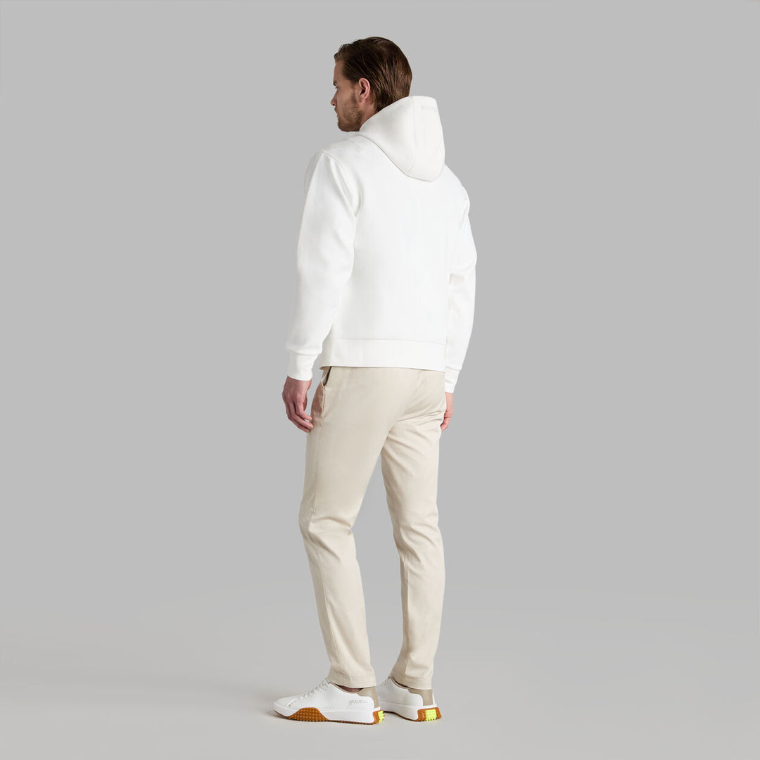 G/FORE MEN'S COTTON BLEND SCUBA HOODIE - CHALK WHITE
