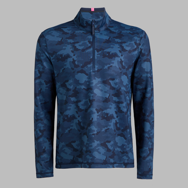 G/FORE MEN'S BRUSHED BACK TECH TERRY QUARTER ZIP PULLOVER - TWILIGHT