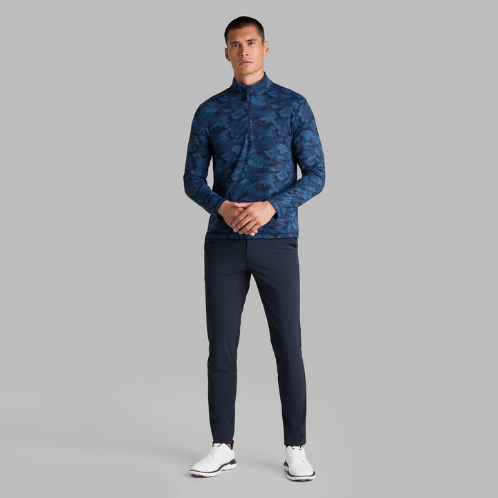 G/FORE MEN'S BRUSHED BACK TECH TERRY QUARTER ZIP PULLOVER - TWILIGHT