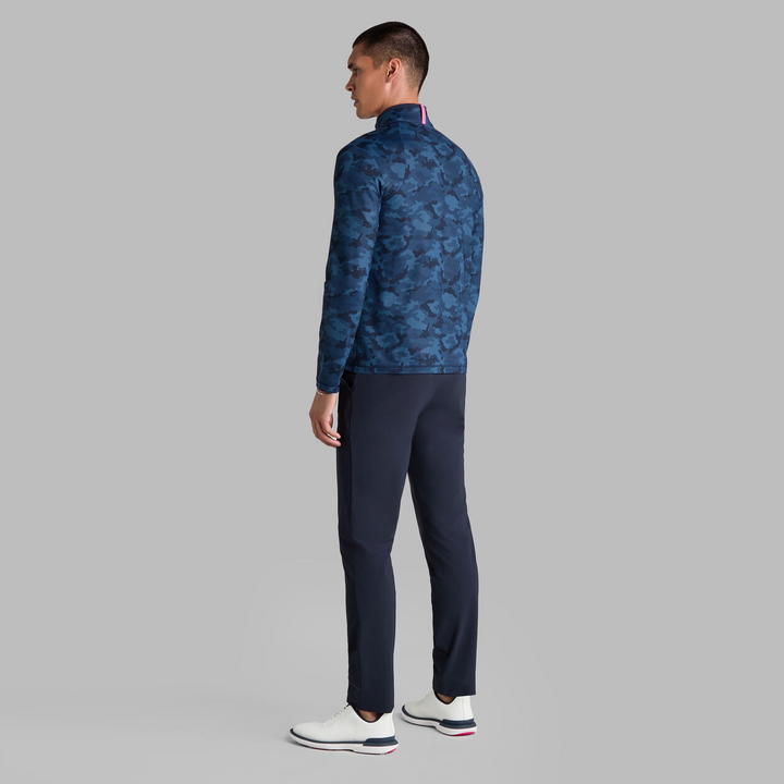 G/FORE MEN'S BRUSHED BACK TECH TERRY QUARTER ZIP PULLOVER - TWILIGHT