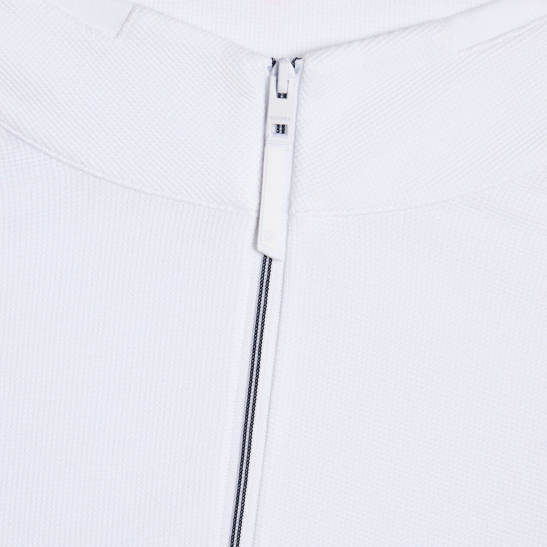 G/FORE MEN'S WAFFLE KNIT QUARTER ZIP - SNOW