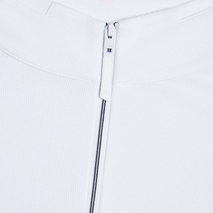 G/FORE MEN'S WAFFLE KNIT QUARTER ZIP - SNOW