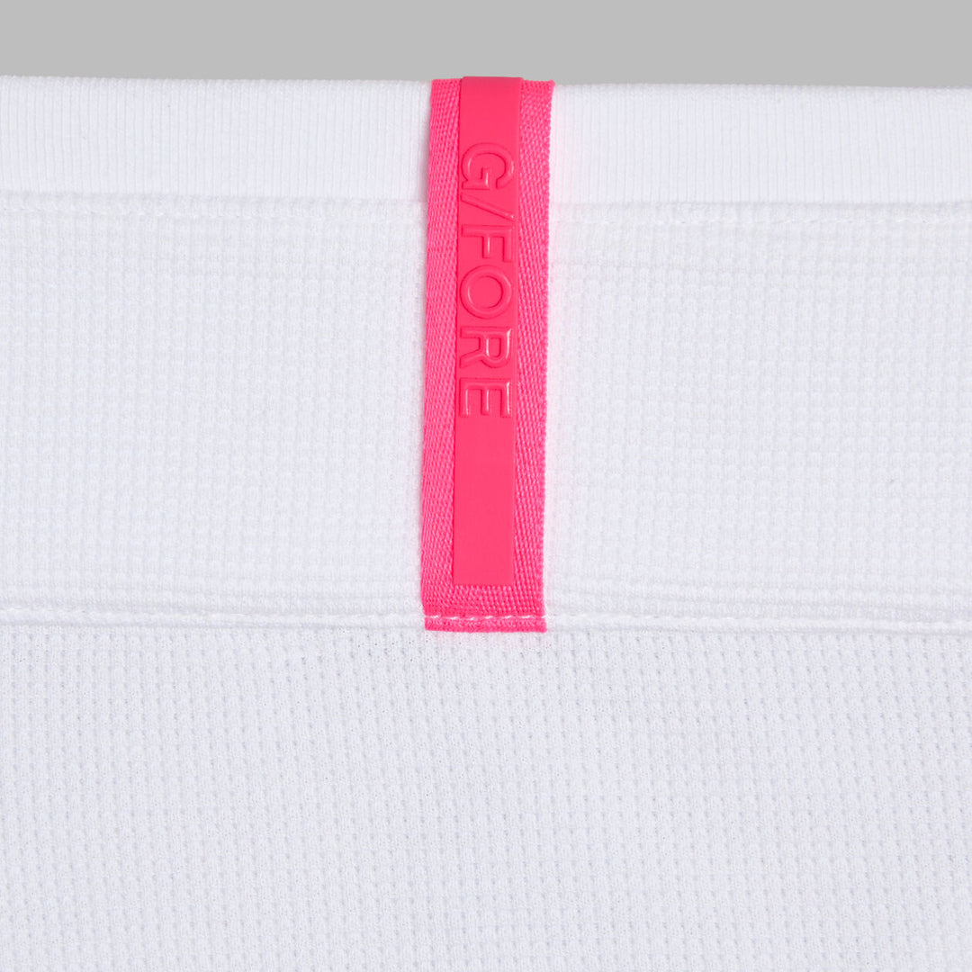 G/FORE MEN'S WAFFLE KNIT QUARTER ZIP - SNOW