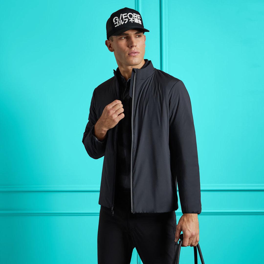G/FORE MENS THE MAVERICK HYBRID STRETCH JACKET - ONYX