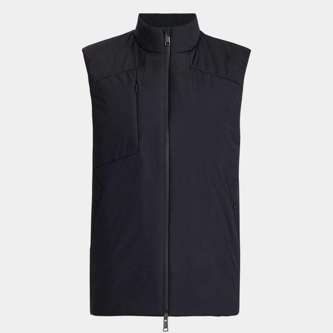 G/FORE MENS HYBRID SWEATER PUFFER VEST - ONYX