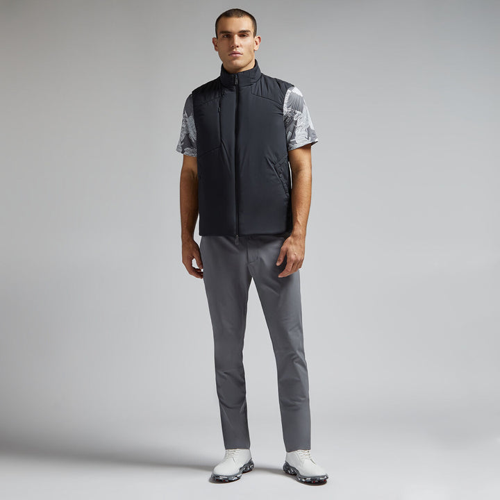 G/FORE MENS HYBRID SWEATER PUFFER VEST - ONYX