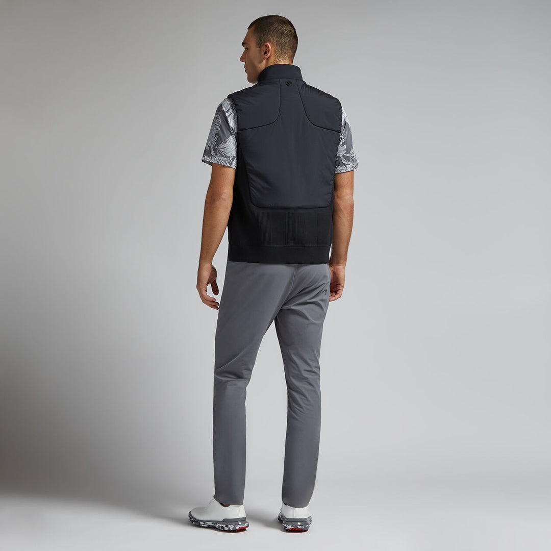 G/FORE MENS HYBRID SWEATER PUFFER VEST - ONYX