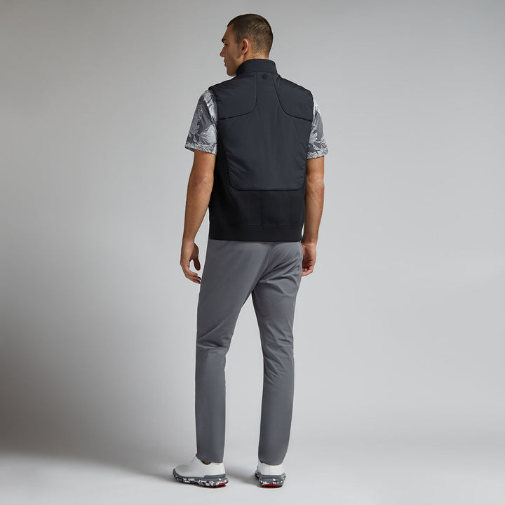G/FORE MENS HYBRID SWEATER PUFFER VEST - ONYX