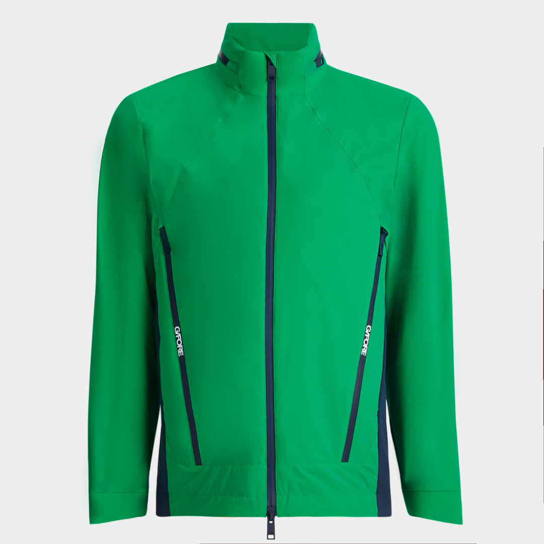 G/FORE MENS WHISPER WATER REPELLENT STRETCH HOODED JACKET - CLOVER