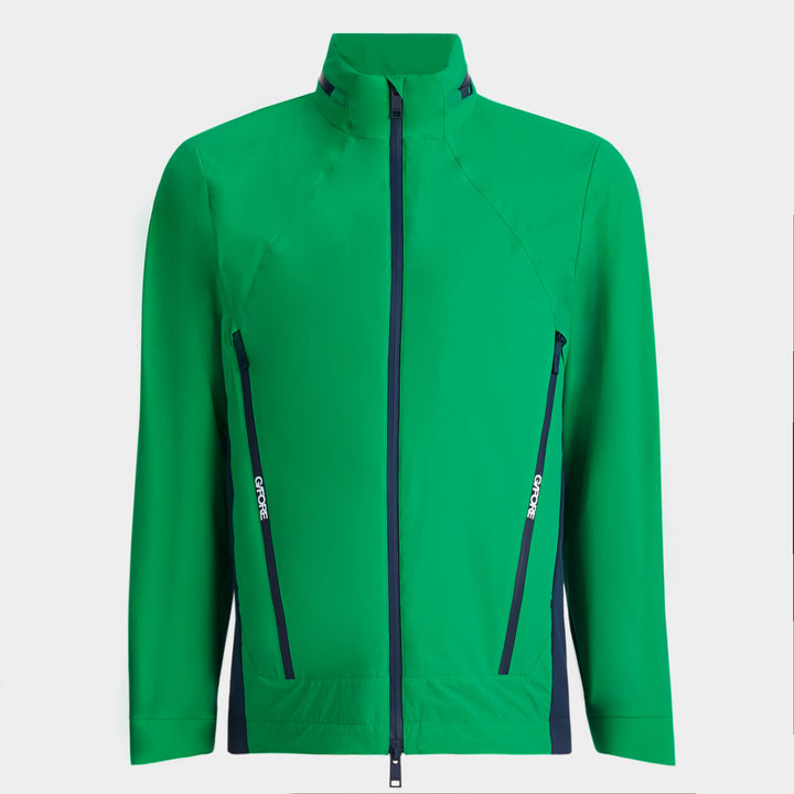 G/FORE MENS WHISPER WATER REPELLENT STRETCH HOODED JACKET - CLOVER