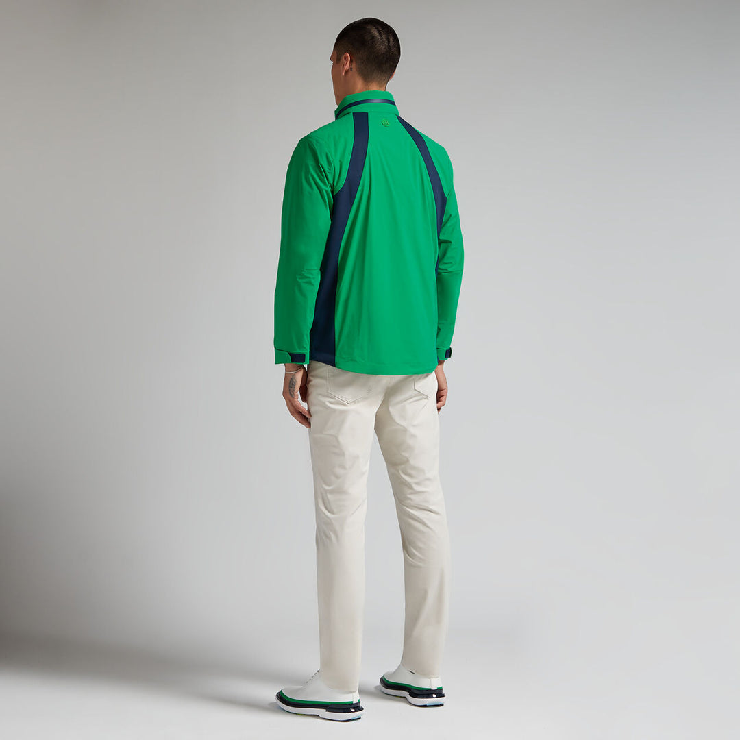 G/FORE MENS WHISPER WATER REPELLENT STRETCH HOODED JACKET - CLOVER