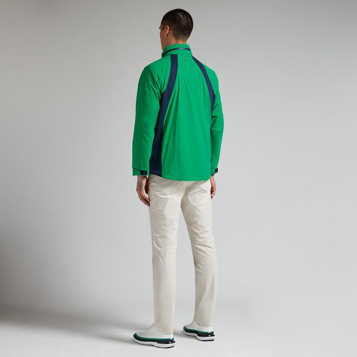 G/FORE MENS WHISPER WATER REPELLENT STRETCH HOODED JACKET - CLOVER