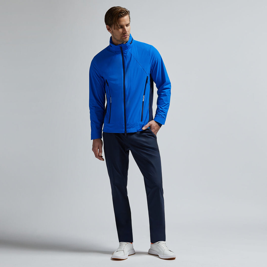 G/FORE MENS WHISPER WATER REPELLENT STRETCH HOODED JACKET - RACER
