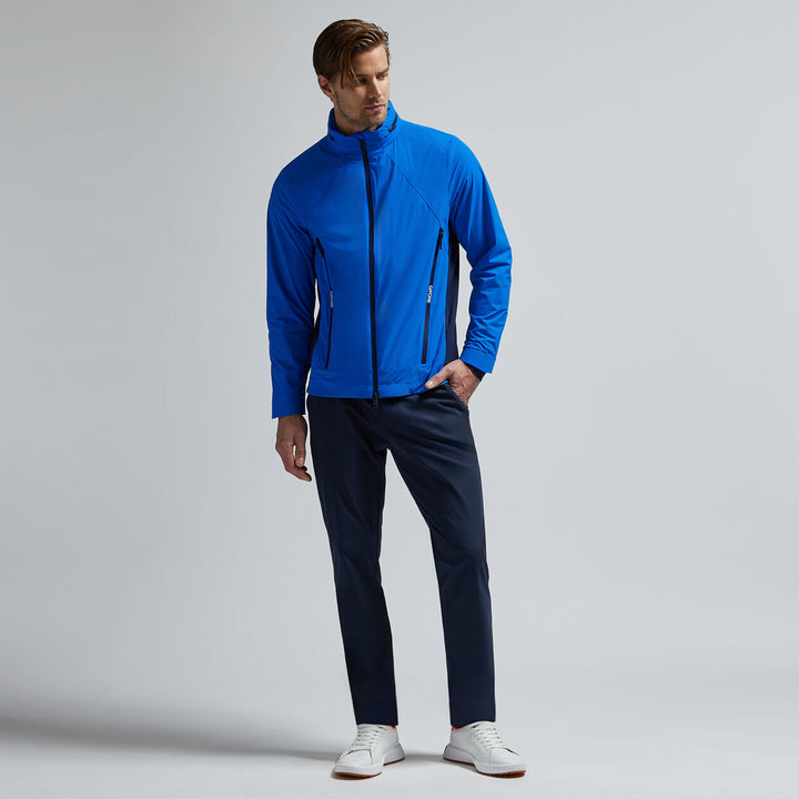 G/FORE MENS WHISPER WATER REPELLENT STRETCH HOODED JACKET - RACER