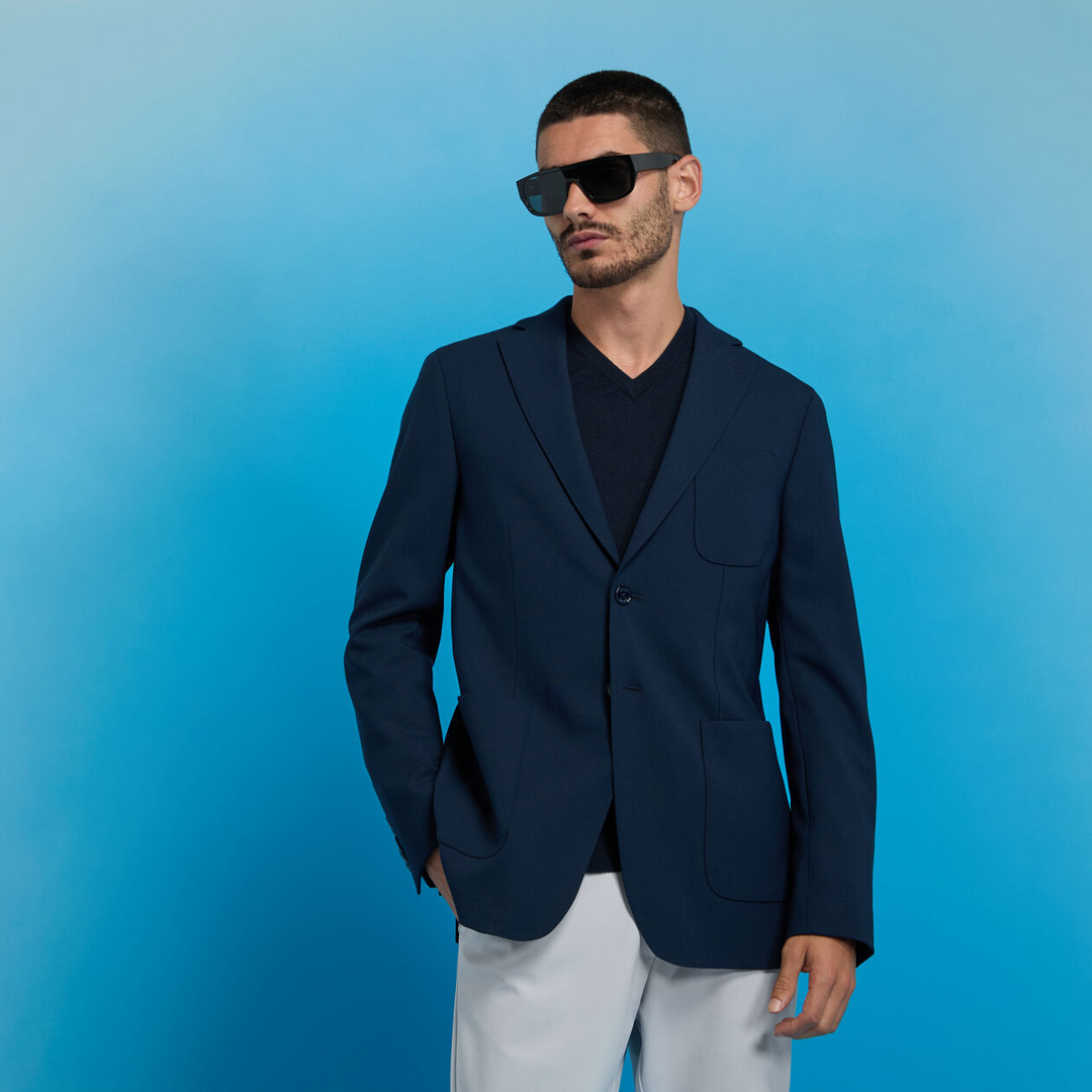 G/FORE MEN'S FINE WOOL STRETCH BLAZER - TWILIGHT