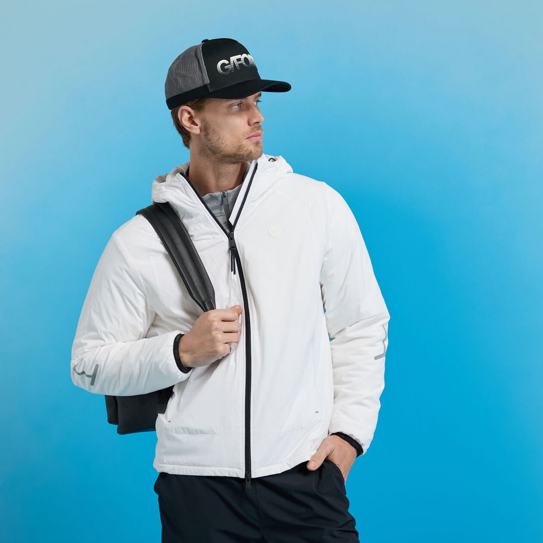 G/FORE MEN'S THE WHIT STRETCH DOWN JACKET - SNOW
