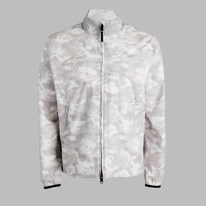 G/FORE MEN'S PARACHUTE CAMO WINDBREAKER - SNOW CAMO